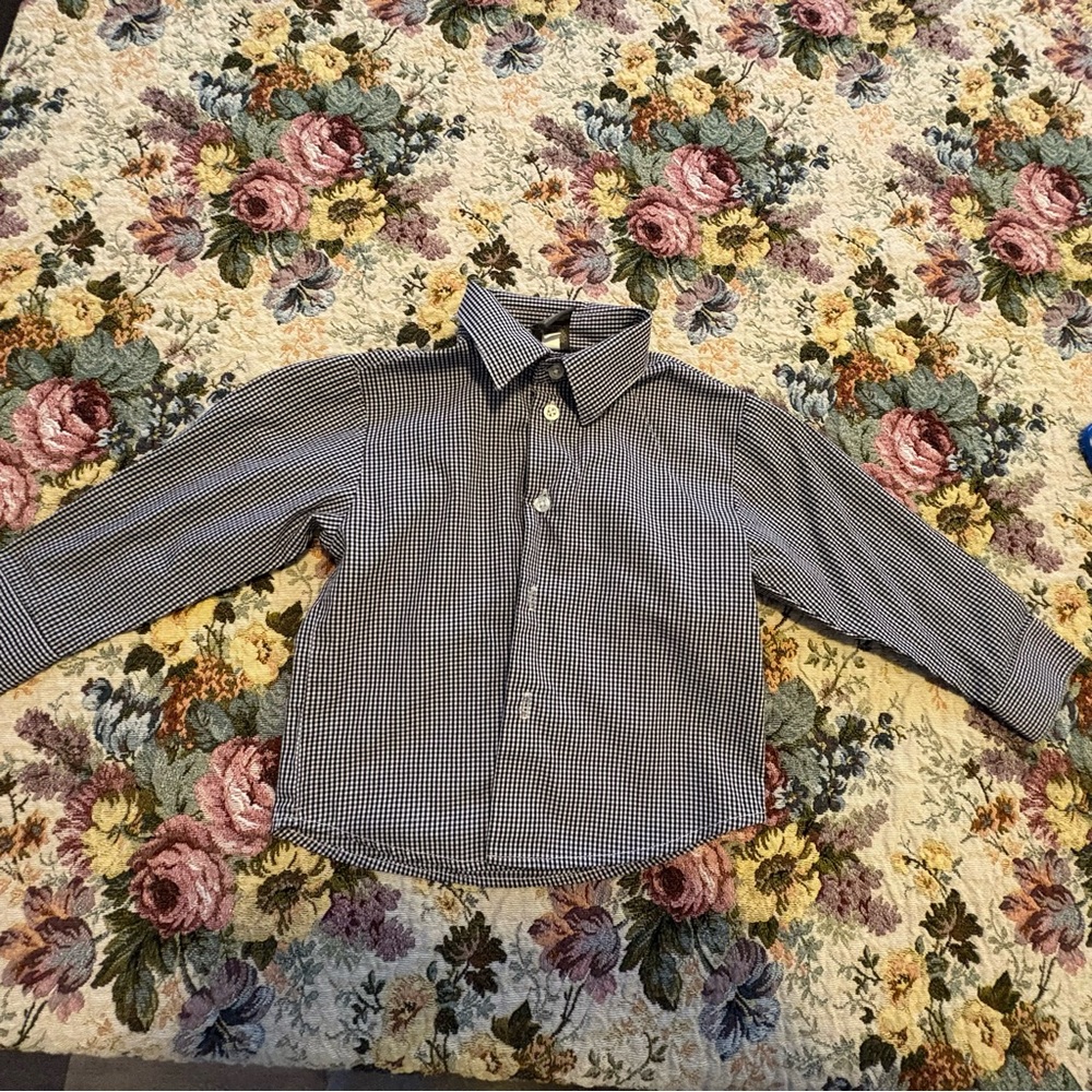 Dockers Kids Black and White Gingham Shirt
